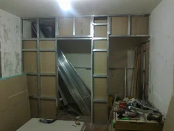 DIY Dressing Room Made Of Plasterboard With Photos