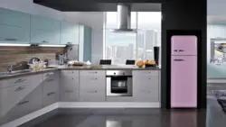 Как Смотрится Холодильник В Интерьере Кухни