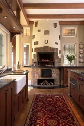 Kitchen Design With Fireplace