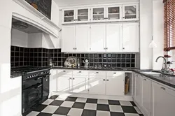 Black Tile Kitchen Photo