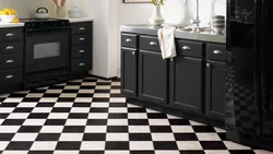 Black Tile Kitchen Photo