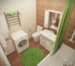 Дизайн ванной комнаты 4кв совмещен с туалетом