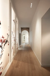 Design Of A Narrow Corridor Wallpaper In The Apartment