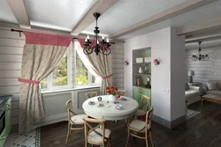 Kitchen dining room at the dacha photo