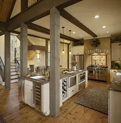 Kitchen dining room at the dacha photo