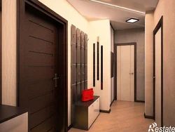 Design of a narrow hallway in an apartment in a panel house
