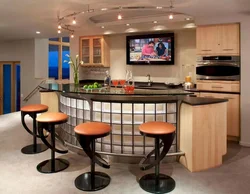 Types of bar counters for the kitchen photo