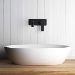 Black taps bathroom design