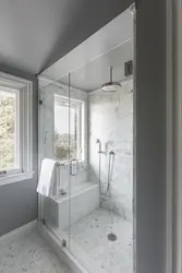 Bathtub with shower design with window