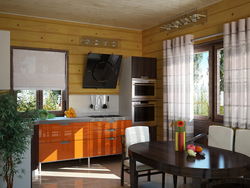 Design project of a kitchen in the country photo