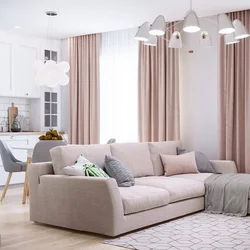 Design with beige living room sofa