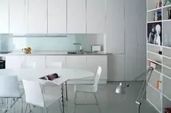 White Panels In The Kitchen Interior