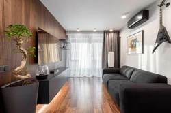 Photo of rectangular living room design photo