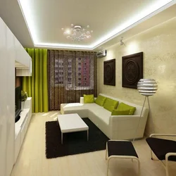 Photo of rectangular living room design photo