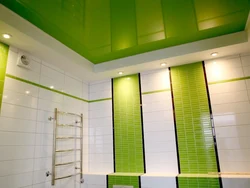 Banyoda və tualetdə asma tavanların fotoşəkili