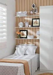 Shelves In The Bedroom Interior