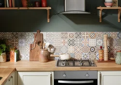 Ceramics in the kitchen interior photo