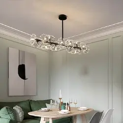 Люстра на кухню на натяжной потолок в современном стиле фото