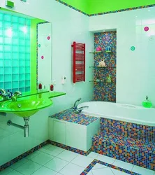 Bath Design With Color Bathtub