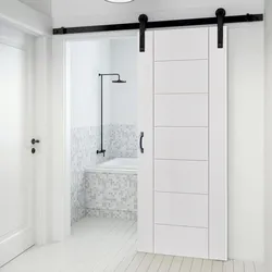 Photo Of Doors In A Small Bath