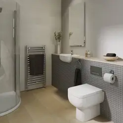 Tualet və hamam bir otaq dizaynında