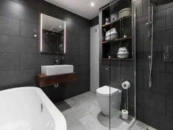 Toilet and bath in one room design