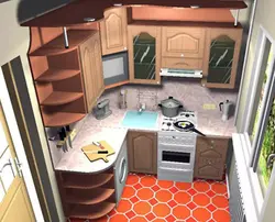 Как Обустроить Маленькую Кухню С Холодильником Фото