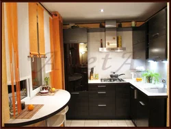 How To Arrange A Small Kitchen With A Refrigerator Photo