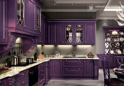 Purple kitchen design