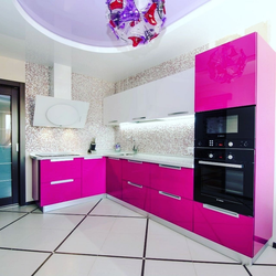 Kitchen Color Fuchsia Photo In The Interior