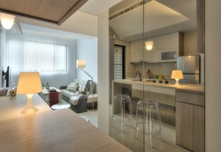 Дизайн квартиры студии 30 кв м с кухней и спальней