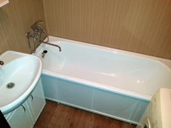 DIY bathroom renovation using PVC panels photo