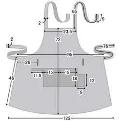 Photo of an apron pattern for the kitchen