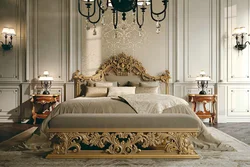 Фото итальянского интерьера спальни