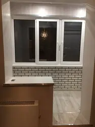 Балконный блок на кухне фото