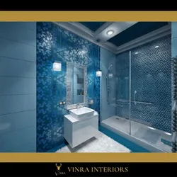 Blue blue bathroom design