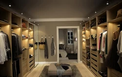 Dressing room photo design in apartment real photos