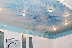 Drawing of a suspended ceiling in the bathroom photo