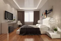 Interior of a bedroom in an apartment photo sq m