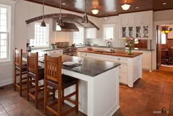 Kitchens For A Country House With An Island Photo Design