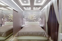 Дизайн спальни с колонной