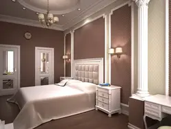 Дызайн спальні з калонай