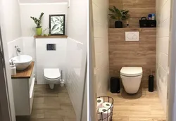 Интерьер раздельного туалета в квартире