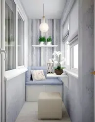 Design of a small balcony in a Khrushchev apartment