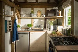 Interior Of A Small Rustic Kitchen