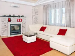 Carpets In The Interior Of The Living Room With A Sofa