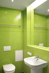 Дизайн простой зеленой ванны