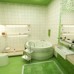 Дизайн Простой Зеленой Ванны