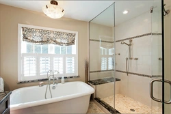 Bathroom design with shower with window