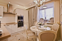 Photo of a kitchen in beige tones